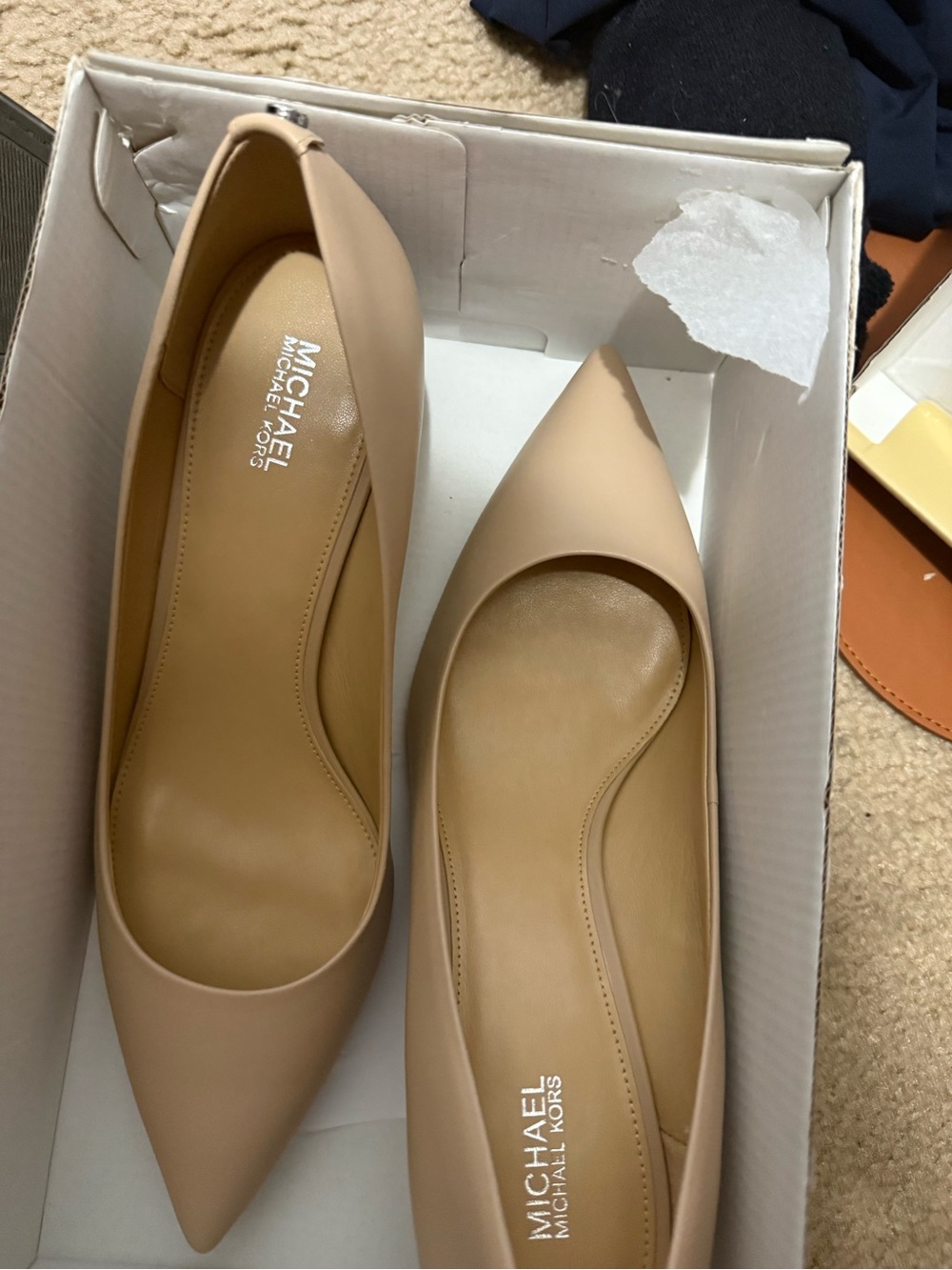 Michael Kors Beige Pointe heels